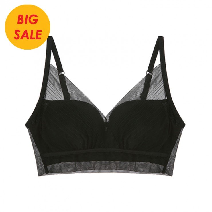 push up black bralette