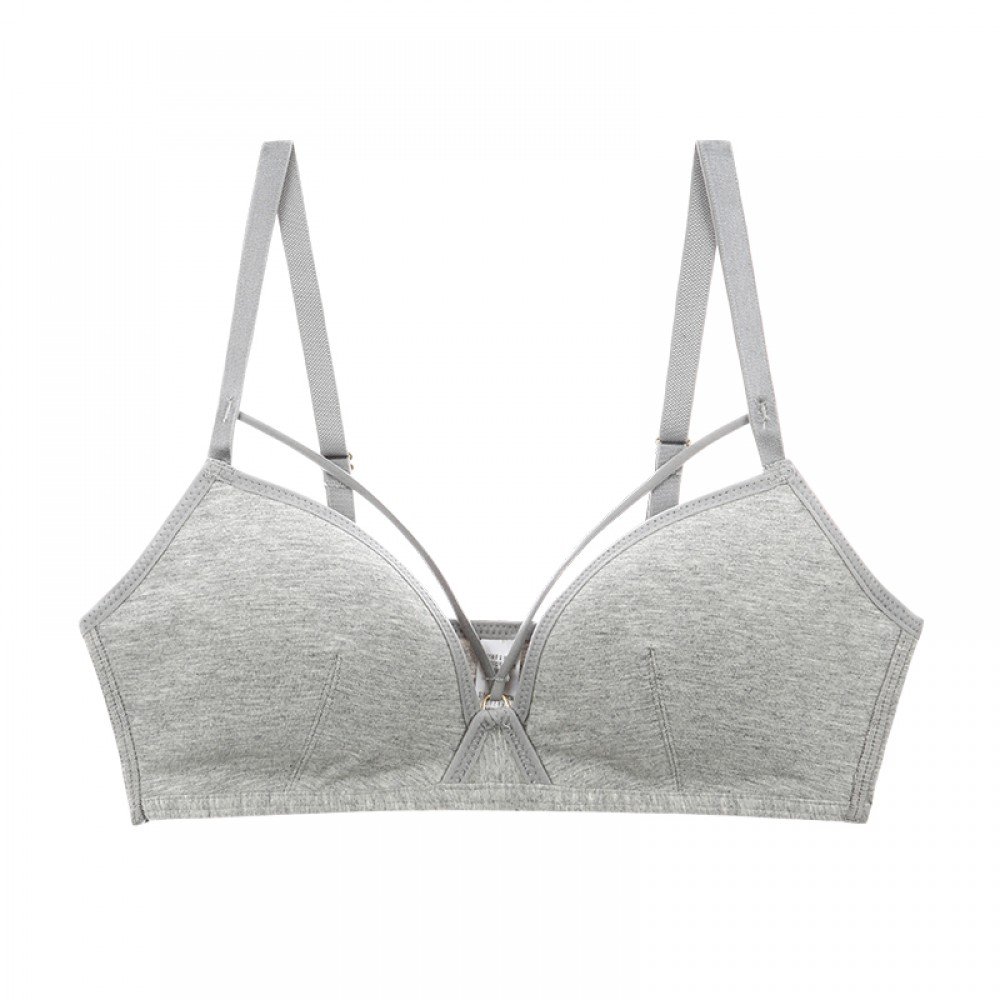 Title Nine Frog Bra ($39) ❤ liked on Polyvore featuring grey and intimates
