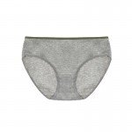 Gray Cotton Basic Hiphugger Panty