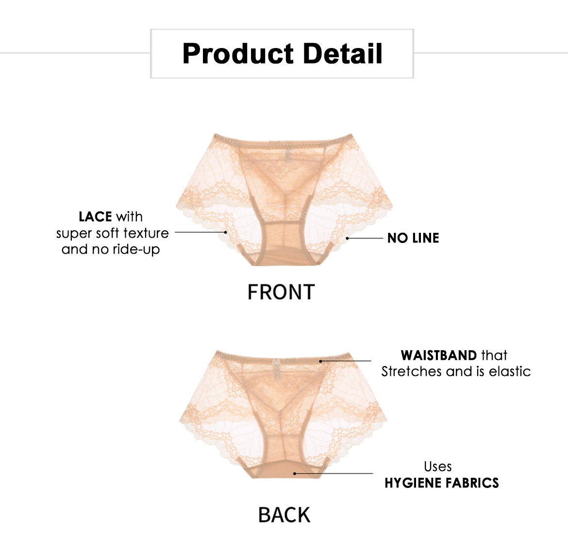 comfortlab PeachSkin Lacy Magic Seamless Hiphugger Panty